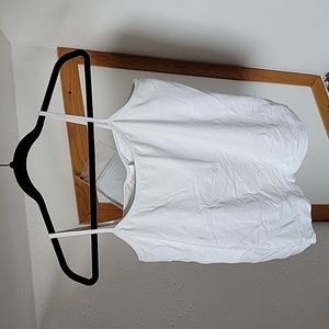 White cami with shelf bra